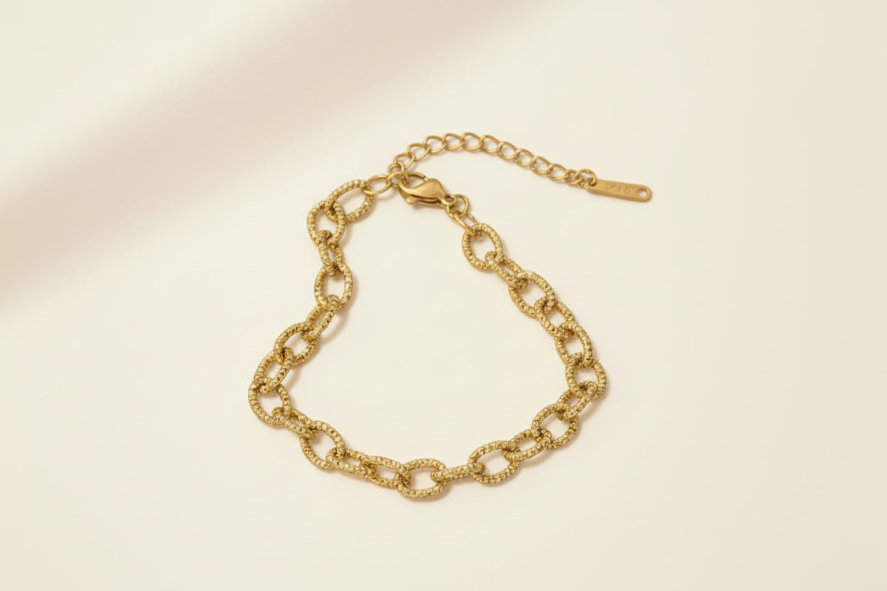 Textured Paperclip Bracelet