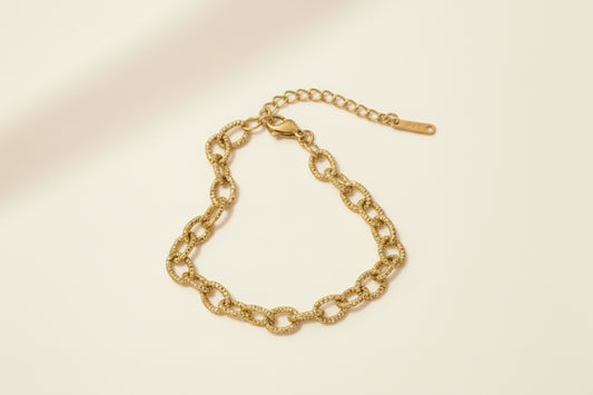 Textured Paperclip Bracelet