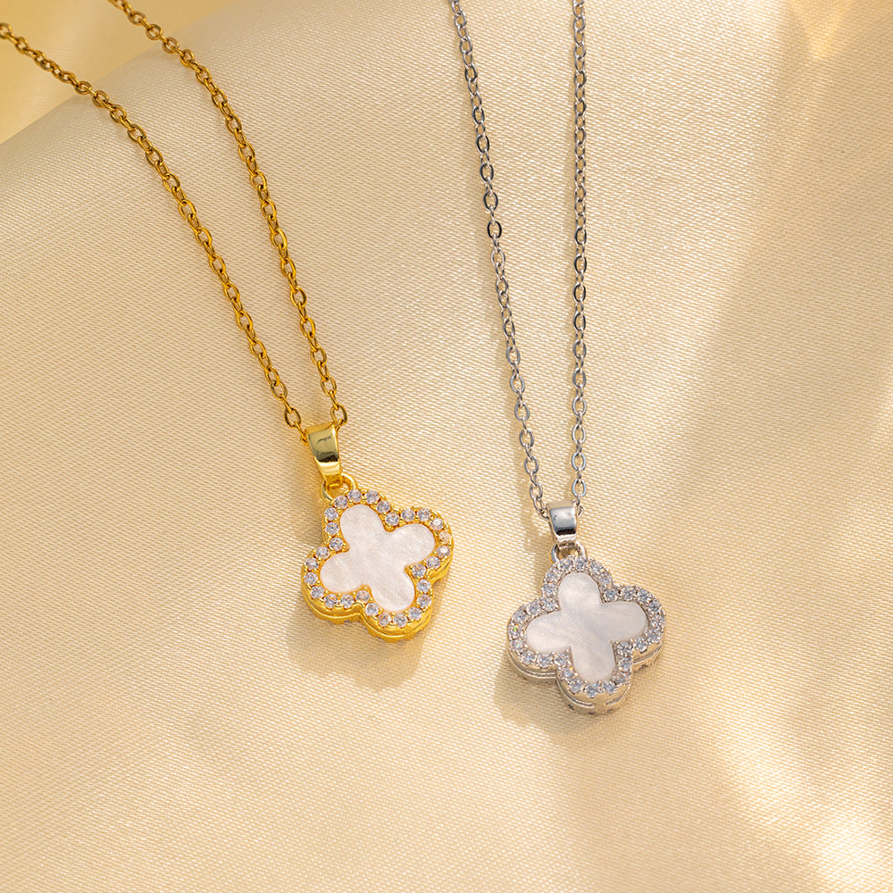 Reversible Clover Necklace