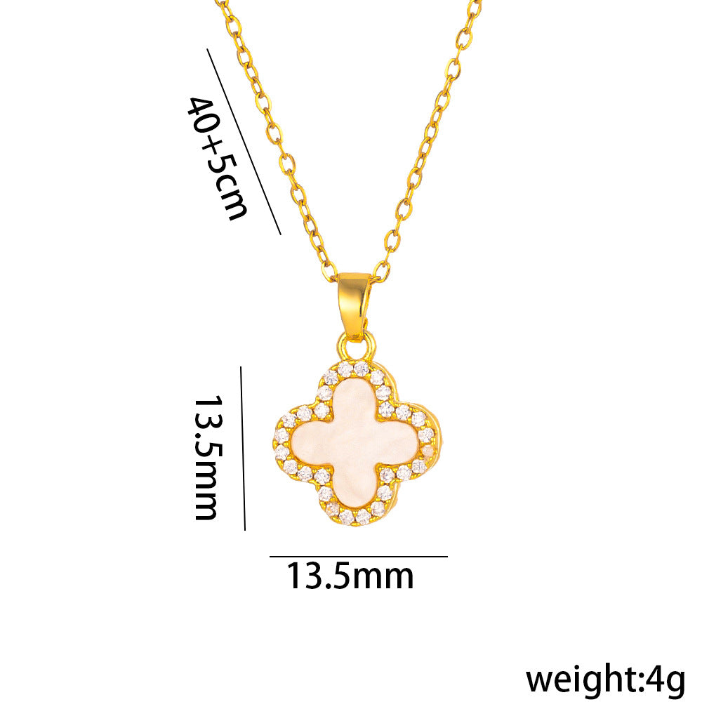 Reversible Clover Necklace