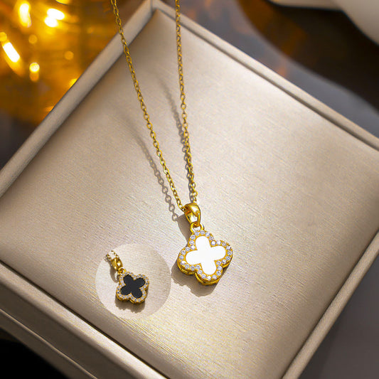 Reversible Clover Necklace