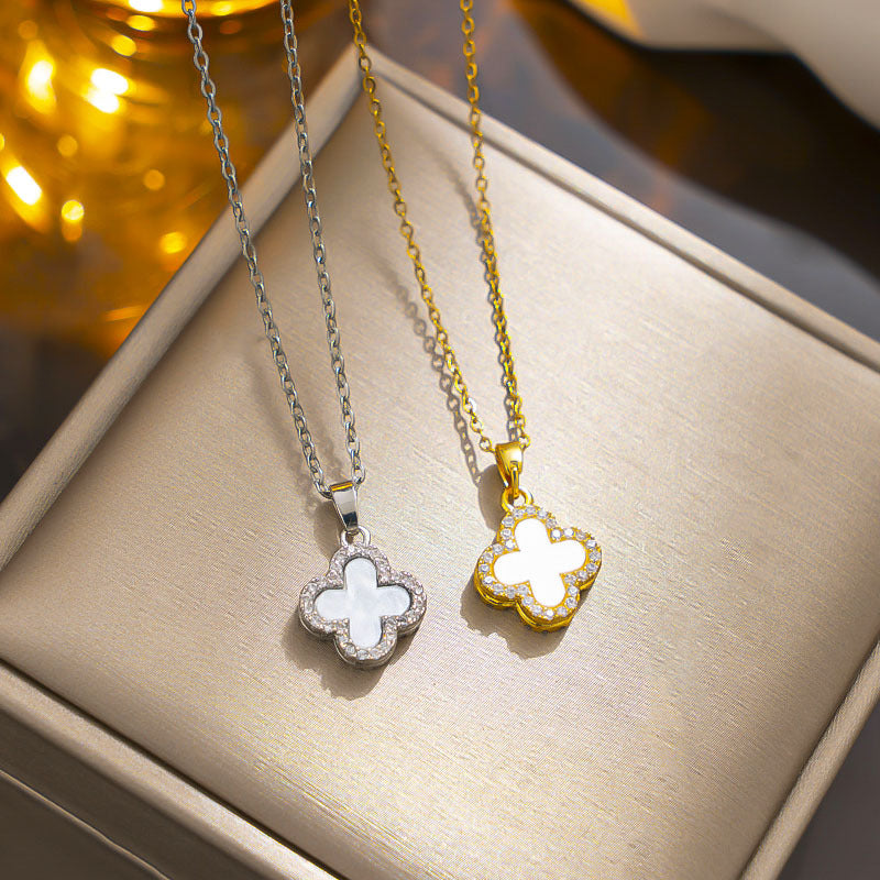 Reversible Clover Necklace