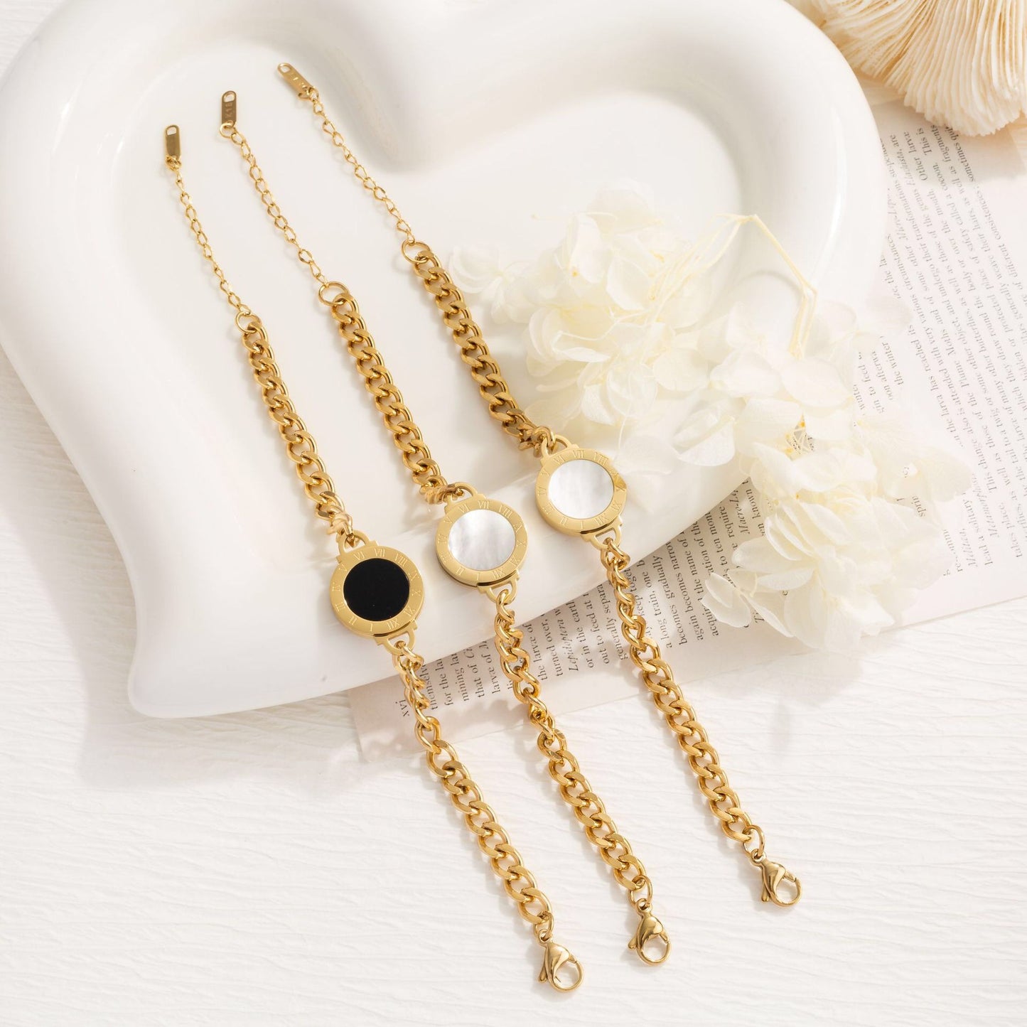 Roman Numeral Chain Bracelet