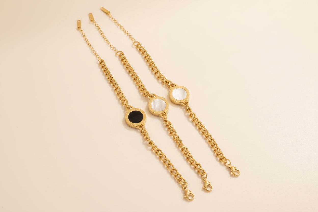 Roman Numeral Chain Bracelet
