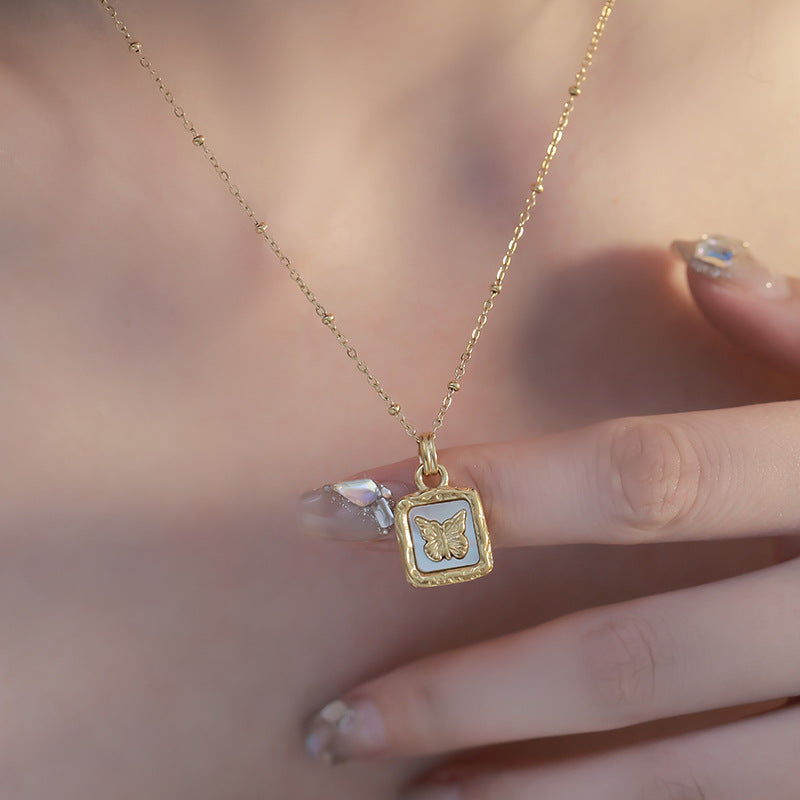 Shell Butterfly Necklace