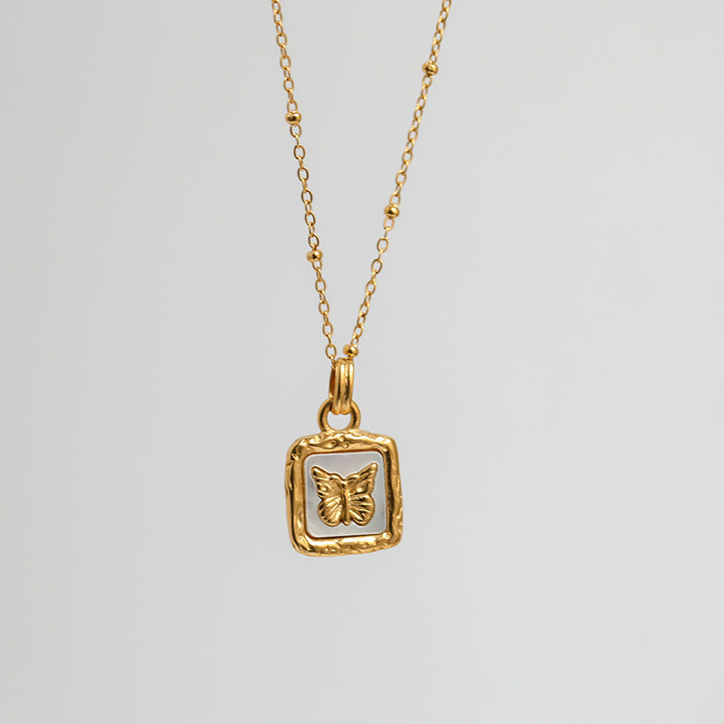 Shell Butterfly Necklace