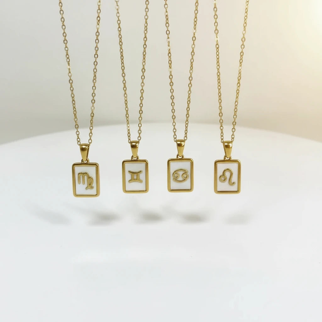 Zodiac Mother of Pearl Necklace