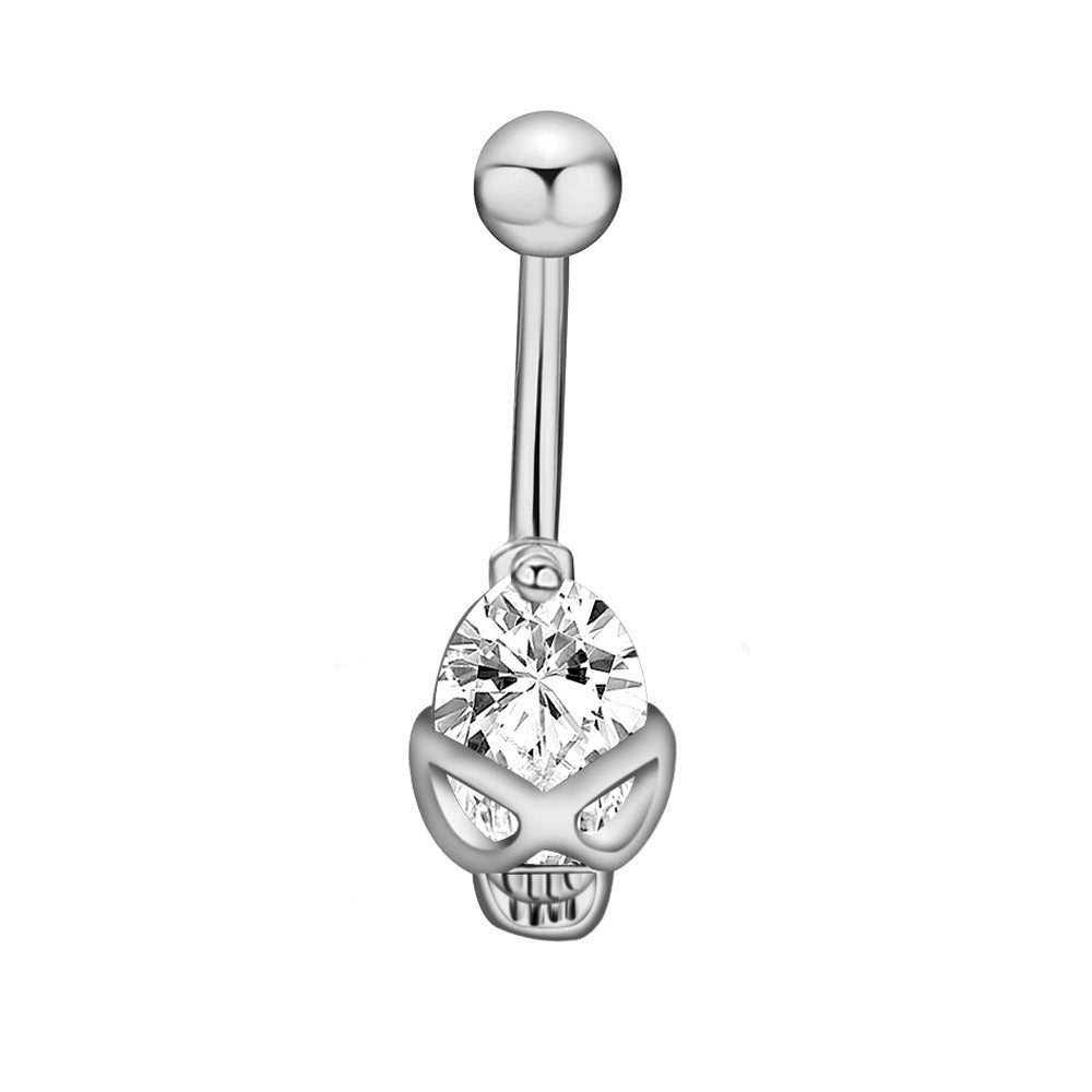 Skull Belly Ring