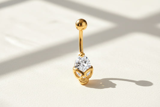 Skull Belly Ring