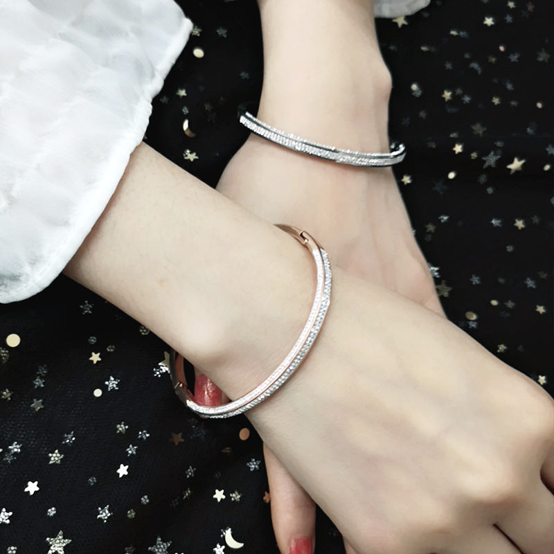 Thin Rhinestone Bangle