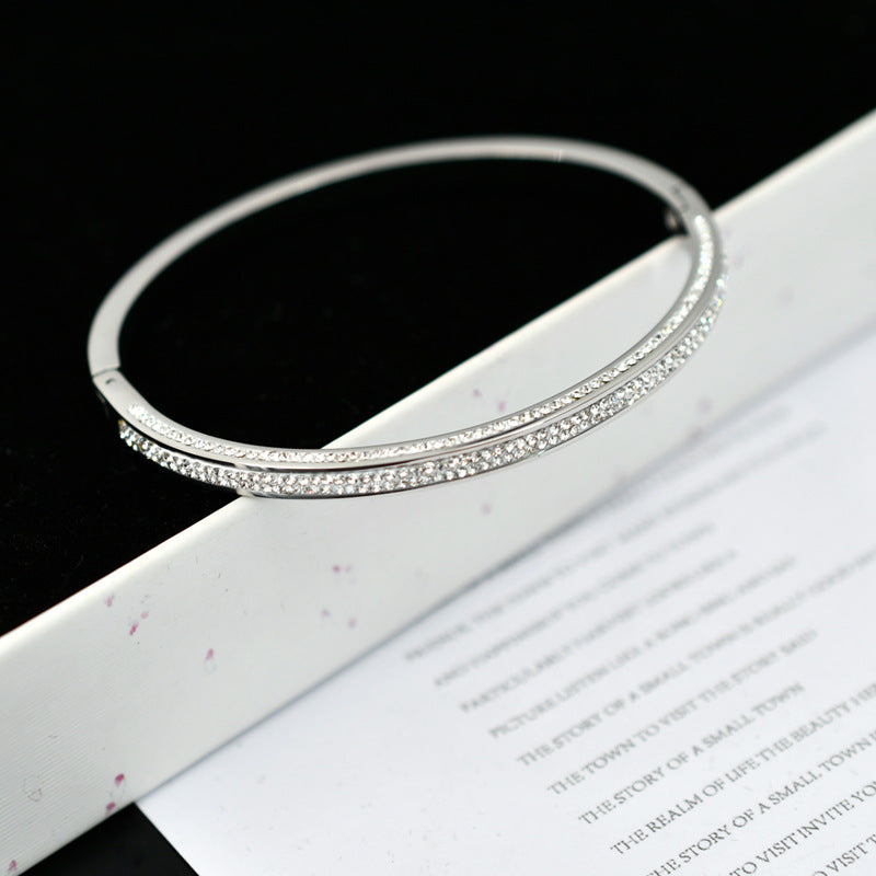 Thin Rhinestone Bangle