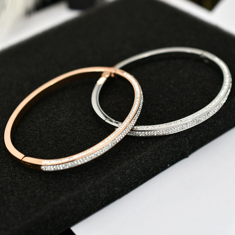 Thin Rhinestone Bangle