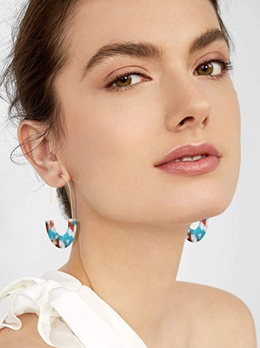 Acrylic Drop Earrings (Nickel Free)