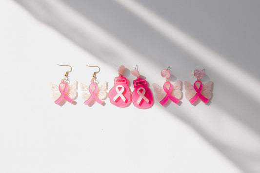 Breast Cancer Earrings
