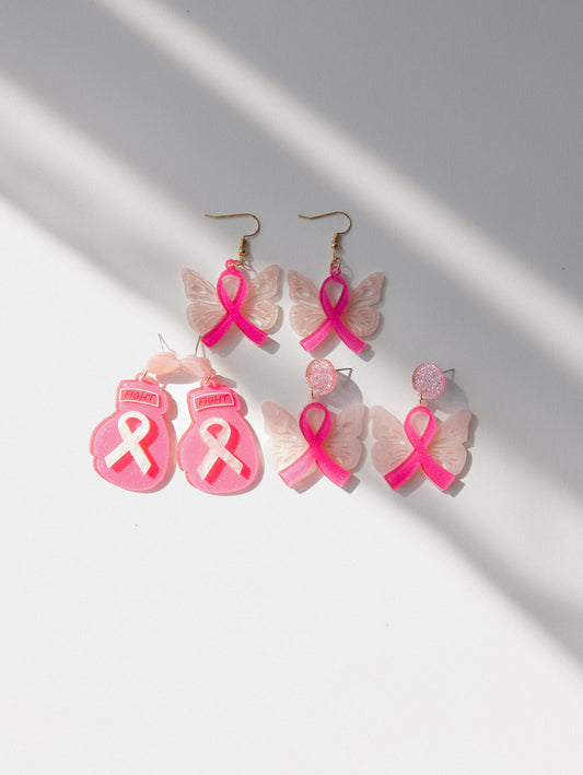 Breast Cancer Earrings