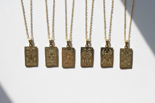Engraved Zodiac Necklace