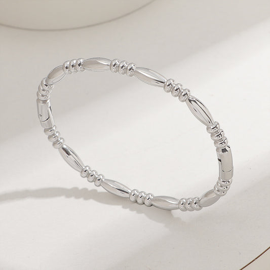 Oval Beaded Bangle