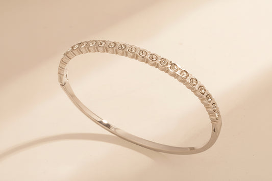 Round Crystal Bangle