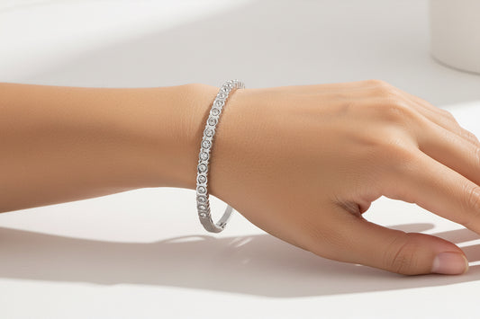 Round Crystal Bangle