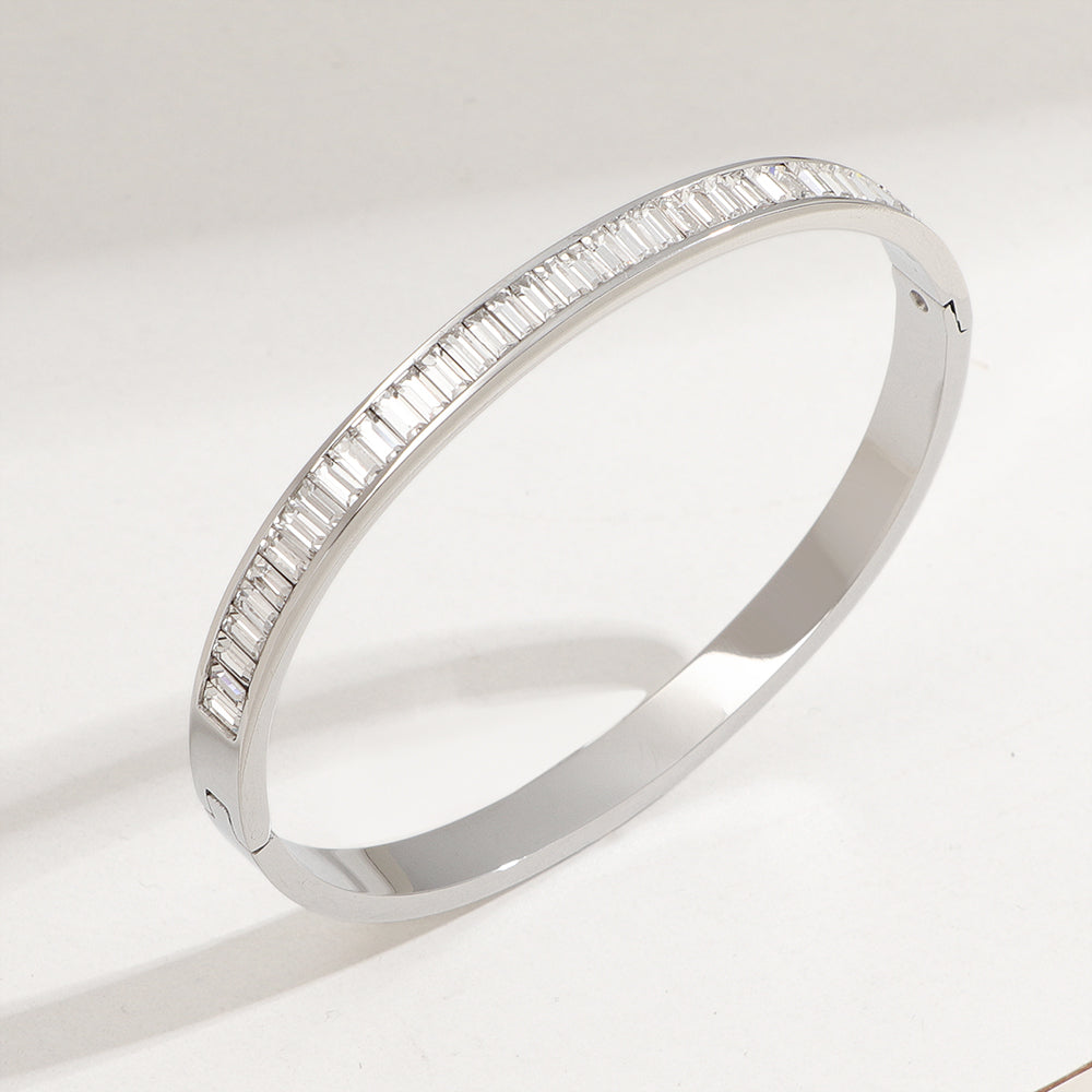 Rectangle Crystal Bangle