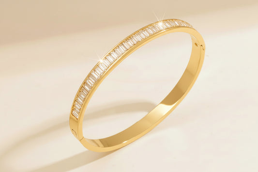Rectangle Crystal Bangle