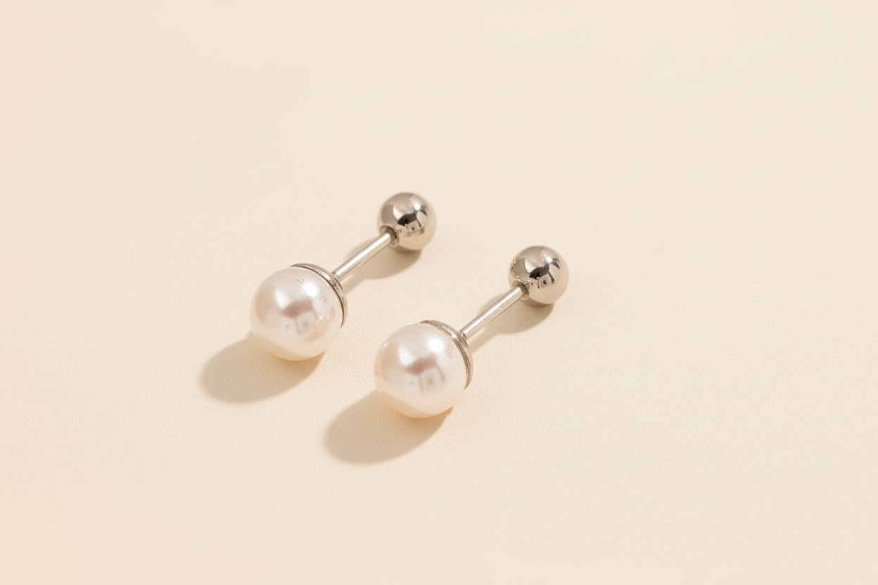Pearl Ball Back Stud