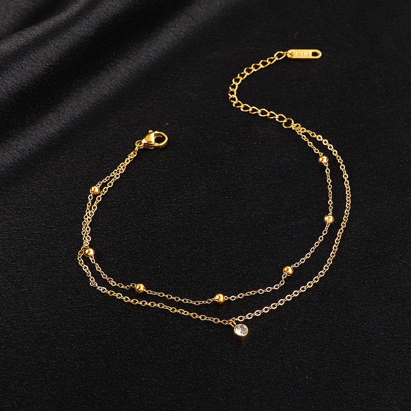 Double layer anklet