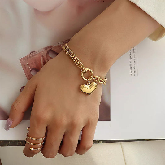 Heart Chain Bracelet