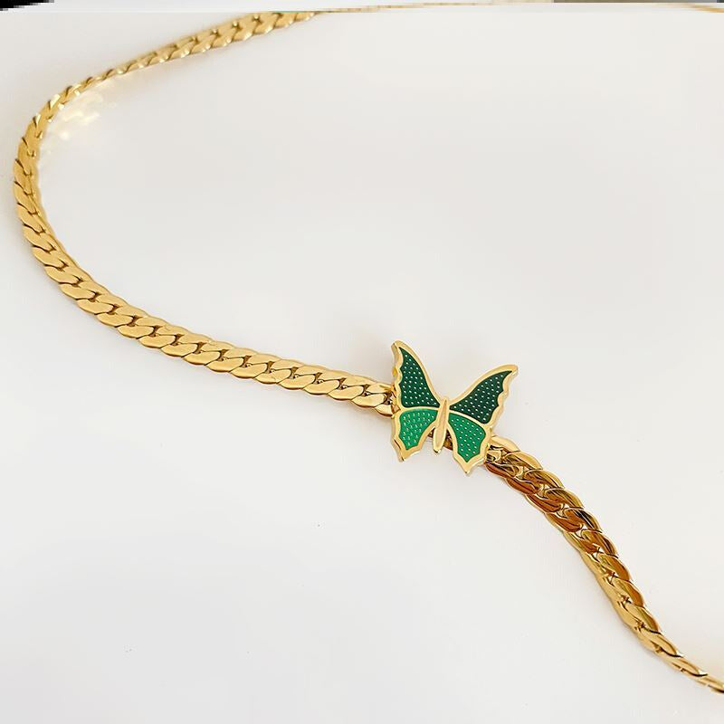 Butterfly Snake Chain Choker