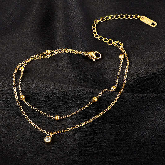 Double layer anklet