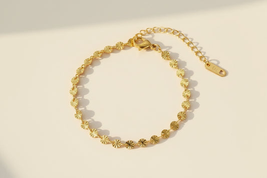 Disc Flower Bracelet