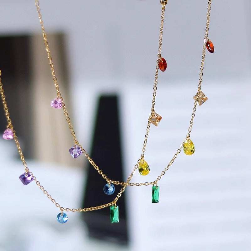 Rainbow Gems Necklace