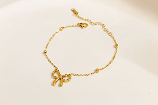 Beaded Bow Anklet