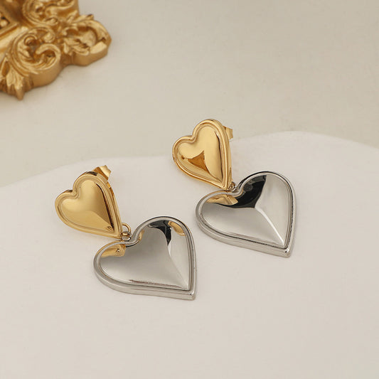 Double Heart Dangle