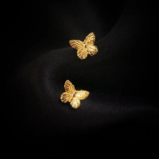 Detailed Butterfly Stud