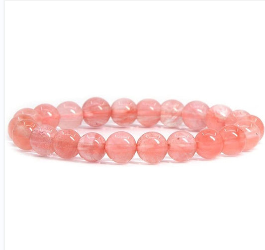 Genuine Gemstone Bracelet-Rose Quartz