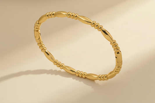Oval Beaded Bangle