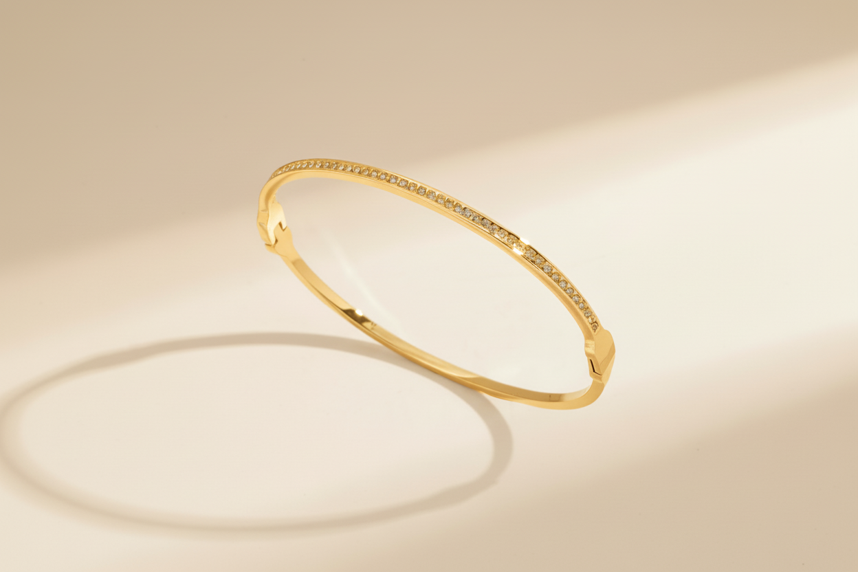 Thin Crystal Bangle