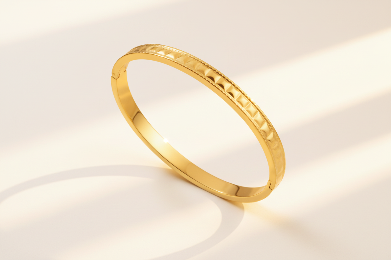Raised Square Bangle