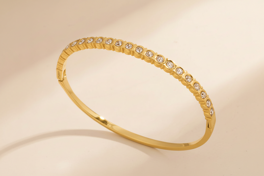 Round Crystal Bangle