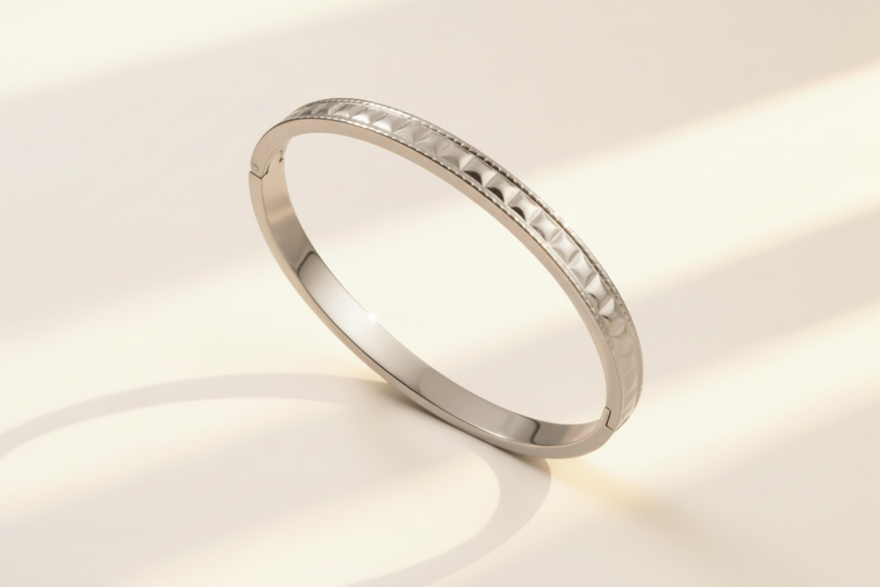 Raised Square Bangle