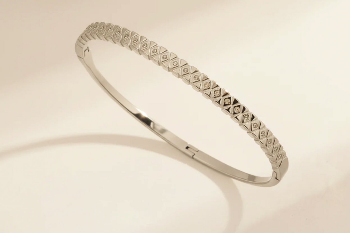 Triangular Diamond Bangle