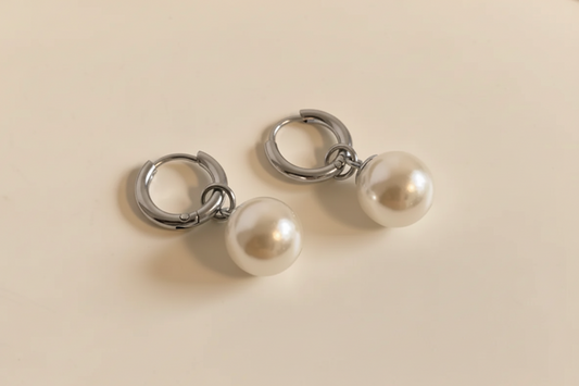 Pearl Hoop Earring