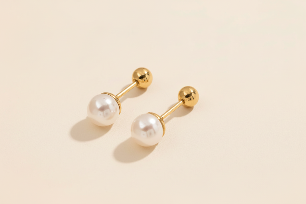 Pearl Ball Back Stud