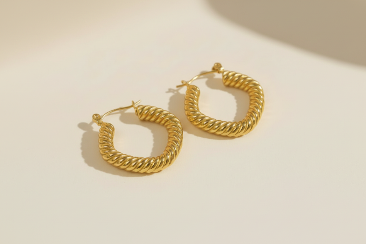 Textured Geometric Hoop