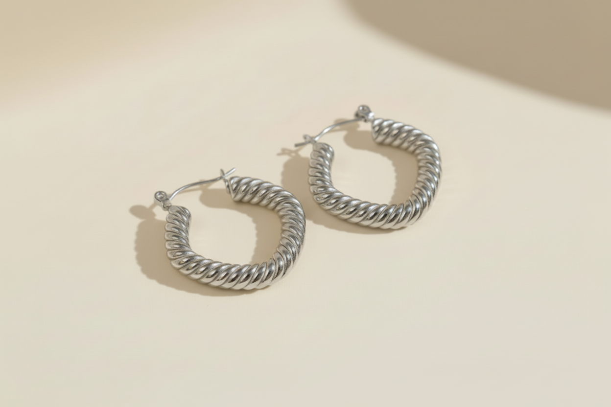 Textured Geometric Hoop