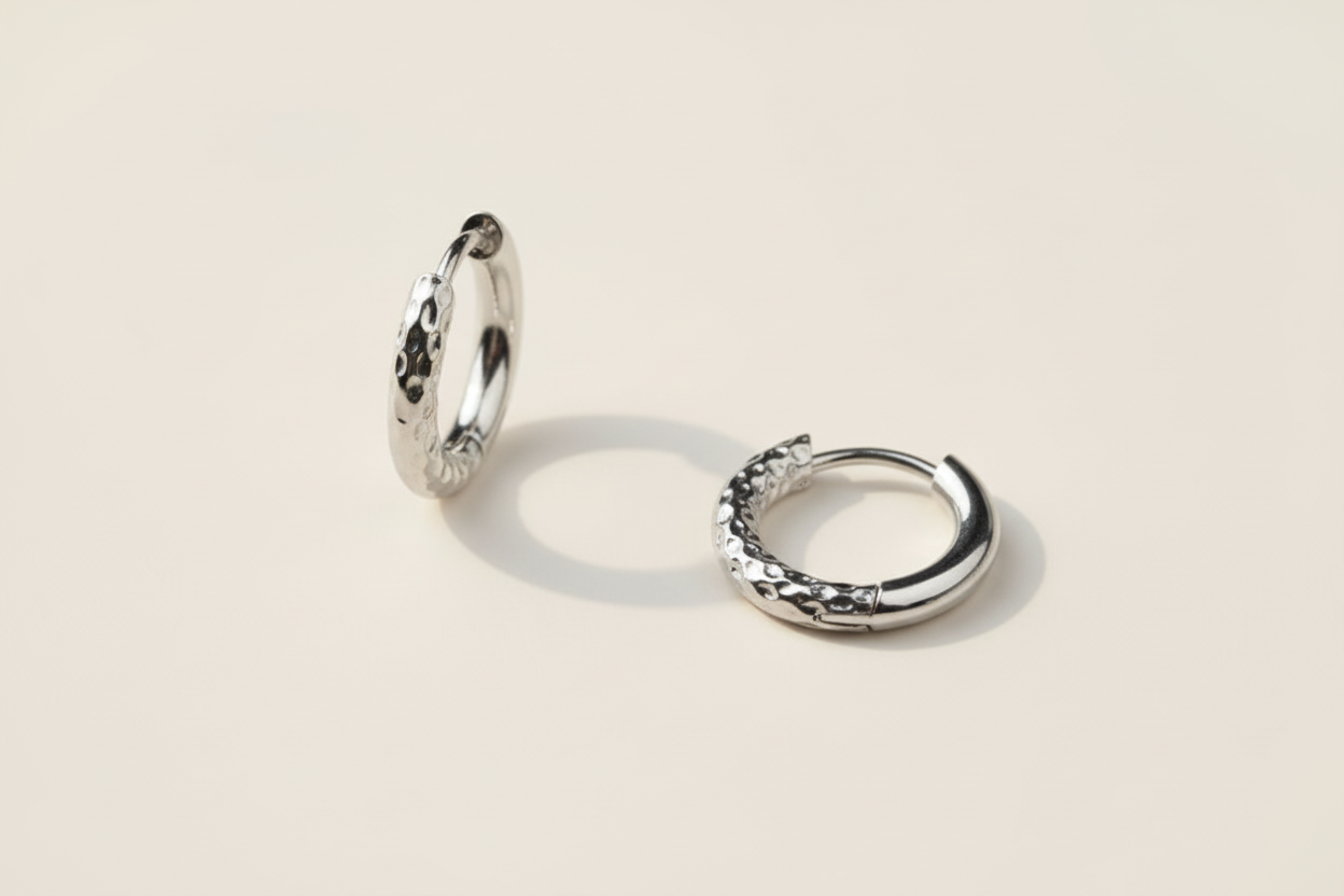Textured Gold Hoops