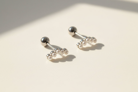 Pearl Angle Earring