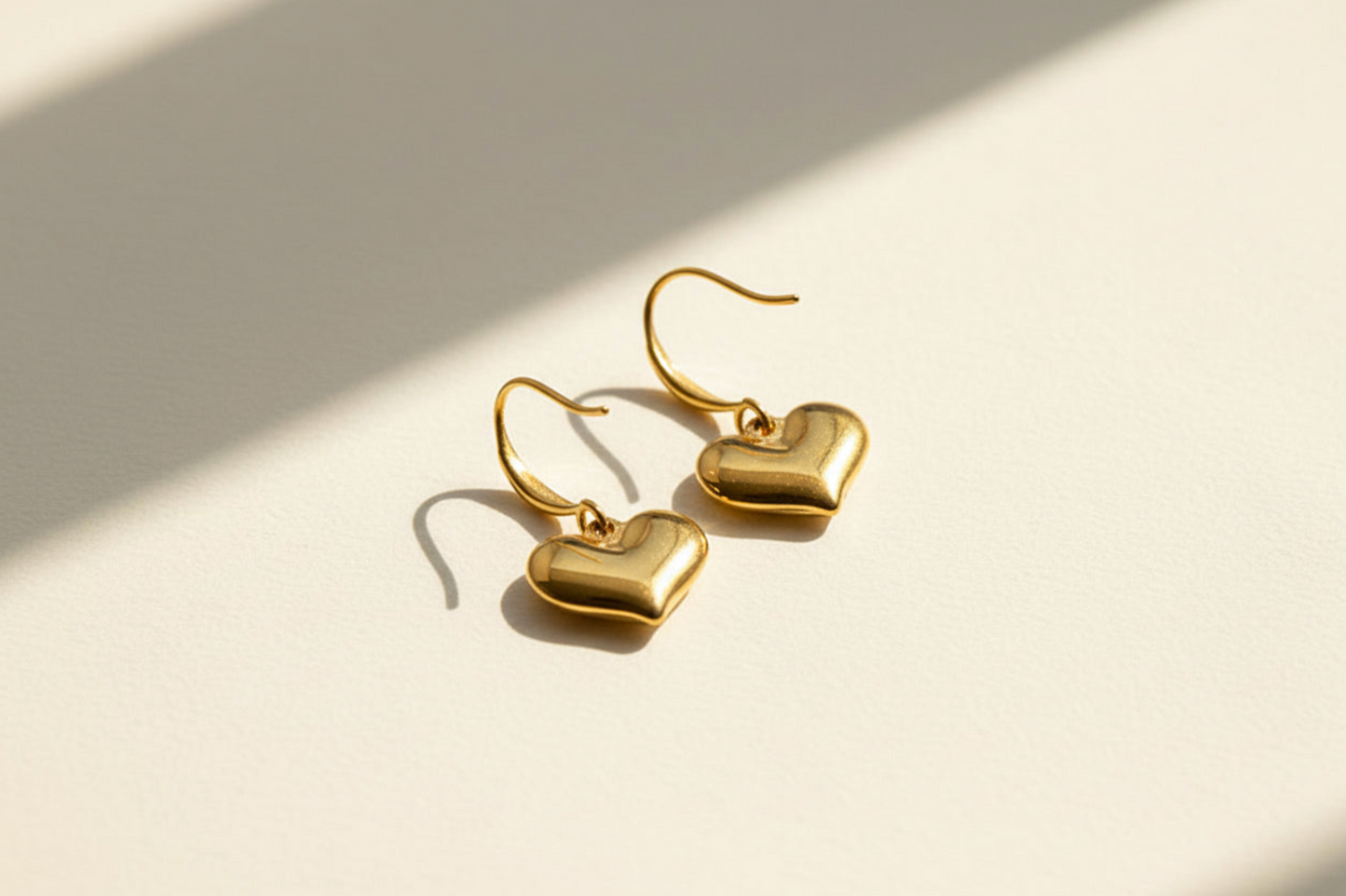 Hook Heart Dangle Earrings