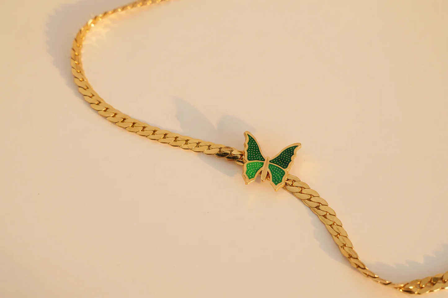 Snake Chain Butterfly Anklet